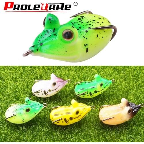 Proleurre Frog Lure Fishing Lure Artificial Bait 11.5g 55mm Topwater Lures Fishing Wobblers tackle Pesca Pike Bass Soft PR-569