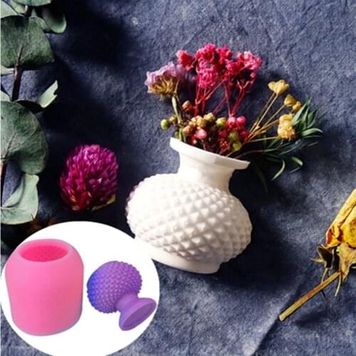 DIY Epoxy Resin Vase Modeling Silicone Mold, Soft Pottery Plaster Crafts, Table Top Decoration Chocolate Mold Vase Silicone Mold