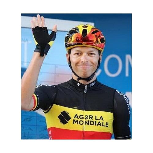 Windstopper 2018 AG2R TEAM BELGIUM CHAMPION Sleeveless Cycling Jacket Vest Gilet Mtb Clothing Bicycle Maillot Ciclismo