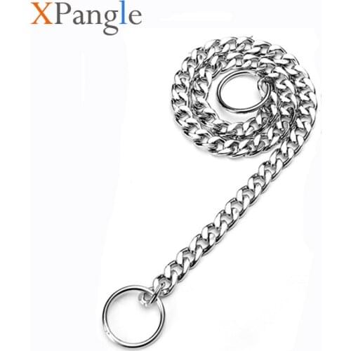 XPangle Iron Dog Collar P Chain Accessories Traction Training Pet Collar Necklace for Small Large Dogs Adjustable XS/S/M/L/XL