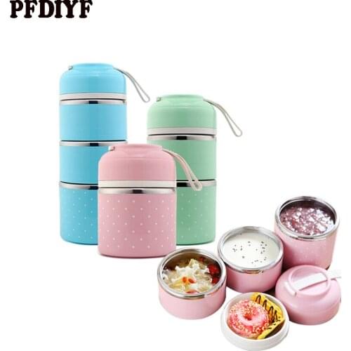 Japanese Thermal Lunchbox Leak-Proof Stainless Steel Bento Box Kids Portable Picnic School Food Container Box Dropshipping