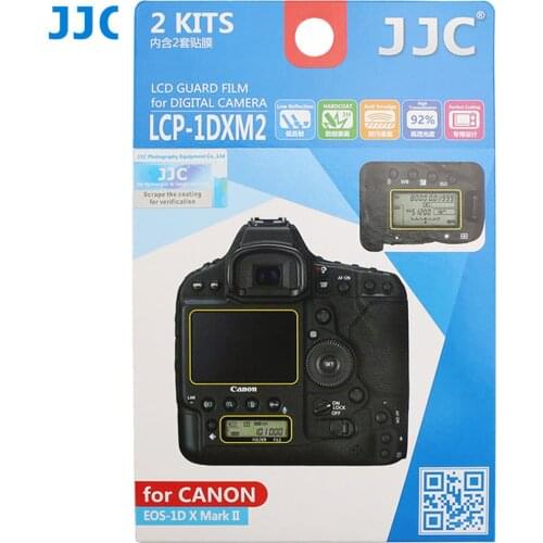 JJC DSLR Camera PET Screen Protector for CANON EOS 1D X Mark II/5D MARK IV/60D/77D/9000D/100D/Kiss X7/Rebel SL1/800D/760D/M5