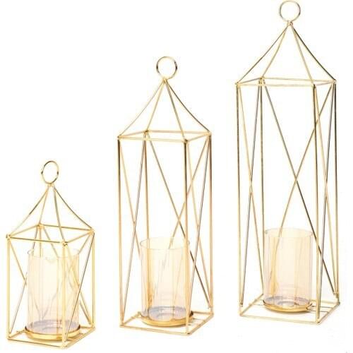 Emka Gold Rustic Candle holder