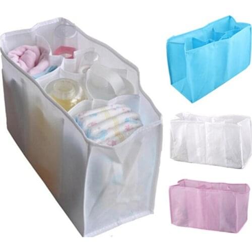 1Pcs Hot Sale 6 Grid Multifunctional Baby Diaper Nappy Bags Box Changing Pad Milk Bottle Toys Bags Maternity Mummy Bag Boxes