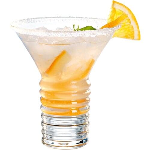 Free Shipping V-Shaped Cocktail Wine Glasses 8.5 oz / 240 ml, Set of 4