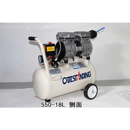 Noisy less light tool,Portable air compressor,0.7MPa pressure,18L air pool cylinder,economic speciality piston filling machine