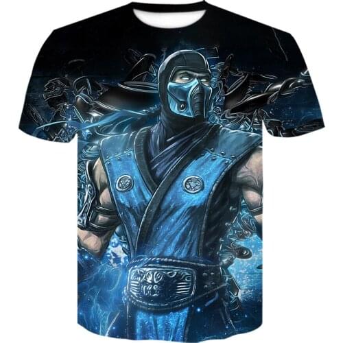 New Style graphic tee 3D Mortal Kombat Shirts for Men 2021 Summer Printed t-shirts casual O-neck T shirt fashion men clothing