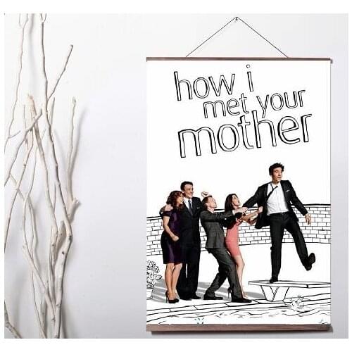 How I Met Your Mother TV Series Art Canvas print poster painting with solid wood