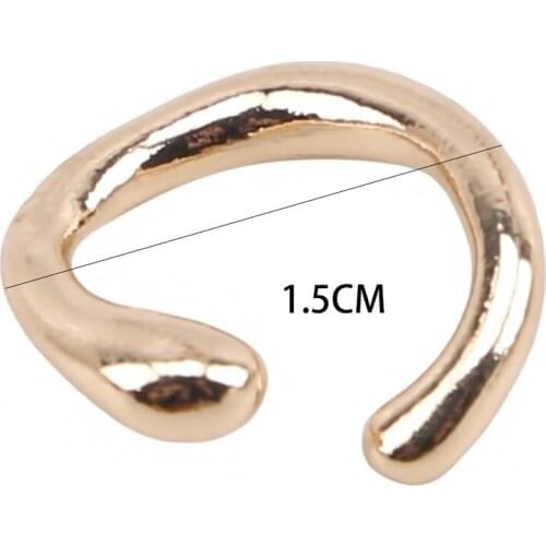 Fashion Open Hoop Ring Irregular Ring Ear Bone Clip Women New Alloy Earring Clips Without Pierced Ears Ladies Jewelry