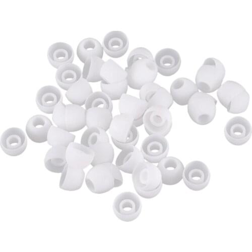 NEW-50 Pcs White Earbud Headphone In Ear Buds Tip Cover Replacement