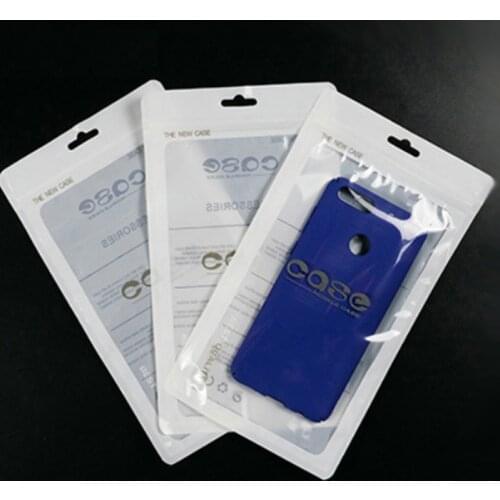 100PCS Cell Phone Case Ziplock Bags PP Plastic Cell Phone Cover Pouch Bags Accesorries Packaging Sealing Pouch Custom Logo