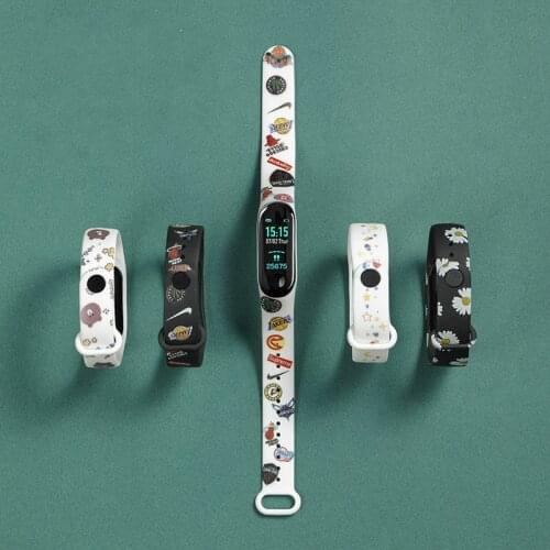 Suitable for millet Bracelet 3 4 5 Watch sport Strap millet Bracelet 3 4 5 wristband NFC camouflage cartoon replacement strap