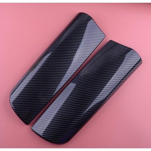 1Pair Console Armrest Storage Box Trim Covers Carbon Fiber Style Fit for BMW 7 Series F01 F02 2009 2010 2011 2012 2013 2014 2015