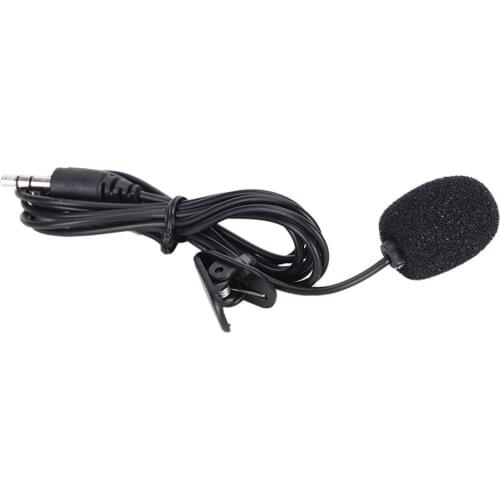 Portable External 3.5mm Hands-free Mini Wired Clip-on Lapel Lavalier Microphone For PC Laptop Notebook 1.5M