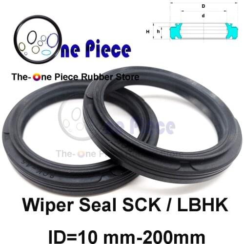 SCK WIPER Dust seal LBHK ID=10-200 mm NBR industry double lips seal components rubber part Scraper rubber rings