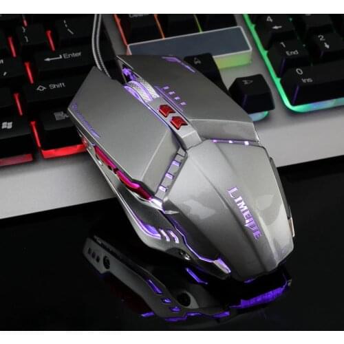 CHUANCHI USB Wired Gaming Mouse 7 Buttons 3200 DPI Adjustable Optical LED Computer Mouse Mice for PC Laptop Notebook Game Gamer