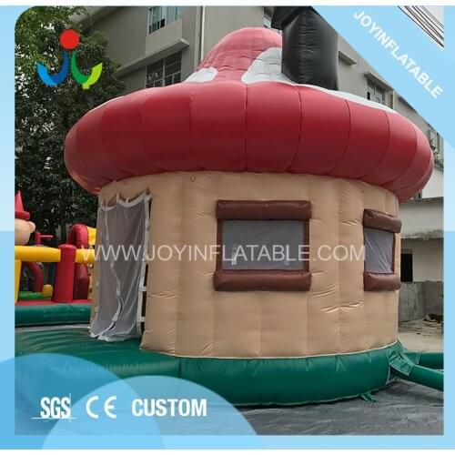 Outdoor family mushroom shape igloo inflatable party tent for kids jumping