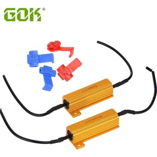 10 x Universal Add-on 50W 6ohm LED Load Resistor Car Led Light Bulbs Fix Error Free Canbus Cancel Decoder Turn Signal Blinker