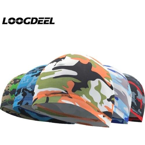 LOOGDEEL Four Seasons Universal Cycling Cap Breathable Skin-friendly Ice Silk Fabric Anti-UV Head Scarf Sports Running Hats