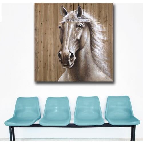 Wxkoil Pop Art Oil Painting Horse Iv-Painting For Home Decor On Canvas Modern Wall Art Canvas Print Canvas Painting Unframed