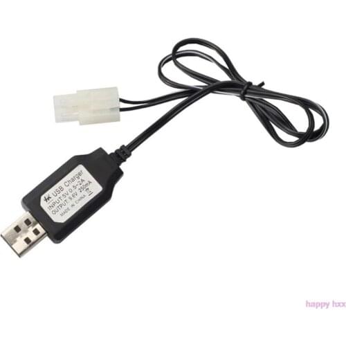 Charging Cable Battery USB Charger Ni-Cd Ni-MH Batteries Pack KET-2P Plug Adapter 9.6V 250mA Output Toys Car