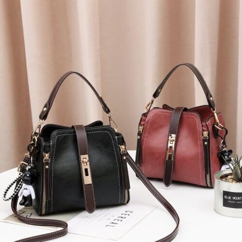 Handbag Women Messenger Bag Fashionable Small Square Bucket Bag