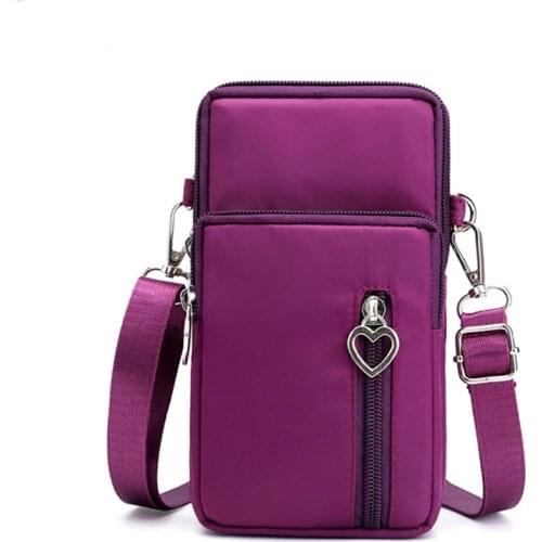Women Waterproof Multifunction Casual Small Bags Shoulder Bags Handbag Mobile Phone Case Crossbody Bag Sports Purse Square Bag