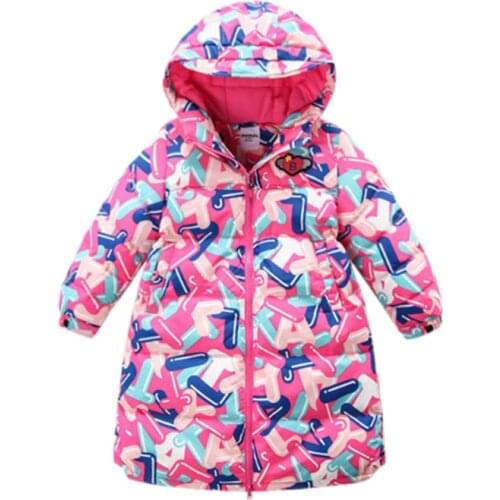 Winter Girls Children Clothing Boys Long down Jacket Clothes Faux Fur Coat Snowsuit Outerwear Infant Overcoat Kids Top