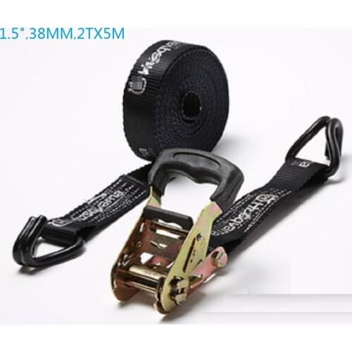1.5",38MM,2TX4M--6M ,super thick ratchet tie down cargo lashing auto motor shipping package strap ,boat part,marine hardware
