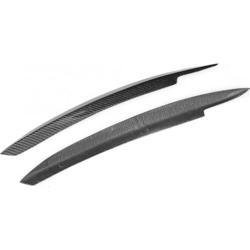 2Pcs Carbon Fiber Headlight Lamp Eyebrow Eyelids Decoration Trim Fit for MK6 car accessories