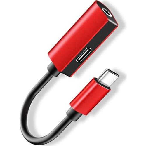 2 in 1 Type C 3.5 mm Jack Earphone Cable Converter USB C to 3.5mm AUX Headphones Adapter For Xiaomi For Huawei For Samsung