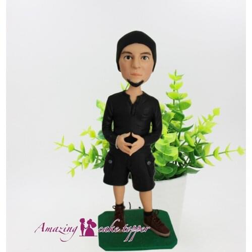 2019 AMAZING CAKE TOPPER Youth boy, my life, I am the master Toys Custom Polymer Clay Figure From Pictures