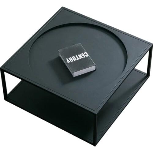 60x60x30cm Metal Black small coffee table creative furnituresmall living room personality wrought iron table modern