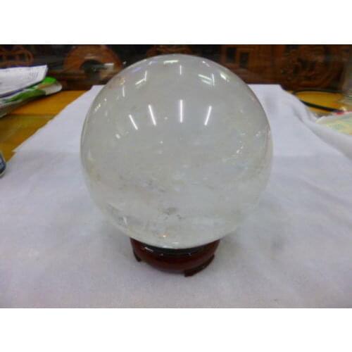 994g(2.19 lb) Natural Clear Quartz Crystal Sphere Ball Healing