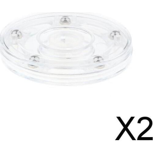 2x3'' Turntable Acrylic Rotating Display Stand for Watches Jewelries - Clear