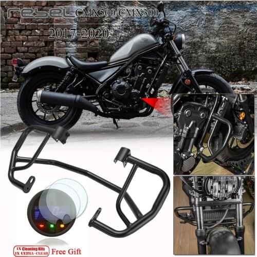 Motorcycle Parts Crash Bar Engine Guard Frame Bumper Protector for 2017-2021 2018 2019 Honda Rebel 300 500 CMX CMX500 CMX300