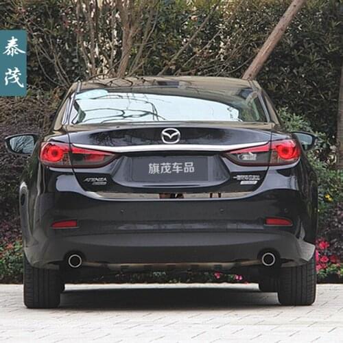 FOR Mazda M6 ATENZA 2014-2020 Tailgate Rear Door Bottom Cover Molding Trim Stainless Steel back door trim car Accessories