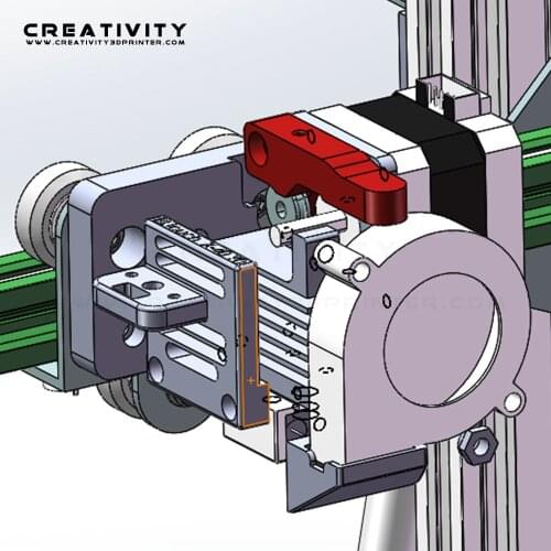Creativity MK8 Extruder 12V/24V Short-Range Extruder Drive Feeder Direct Drive Hotend Kit For CR10 Ender-3