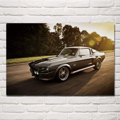 Classic sports cars eleanor muscle cars sunlight KB233 living room home modern decor wood frame poster