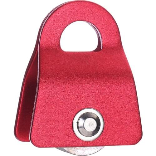 Outdoor Climbing 20KN Small Mobile Pulley Single Sheave General Purpose Pulley Fix 1/2 in or 13 mm For Climbing / Rescue