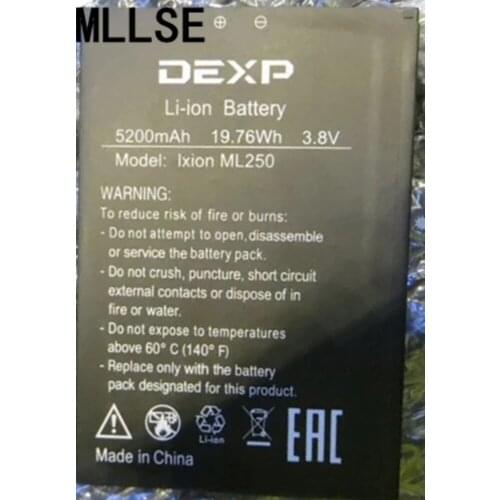 MLLSE 5200mAh IXION ML250 Battery for DEXP IXION ML250 AMPER M 16GB Mobile phone battery