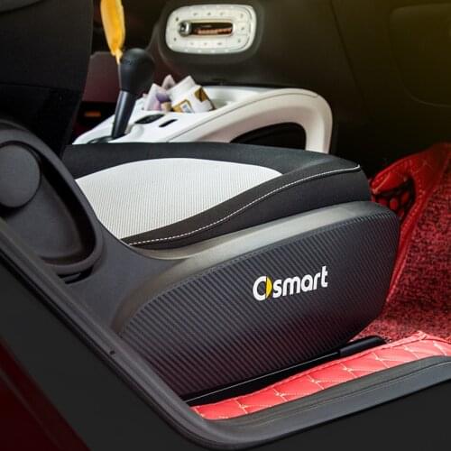 2pcs Car Styling Anti-dirty Decoration Seat Carbon Fiber Protection Sticker for new Smart 453 fortwo Auto Accessories