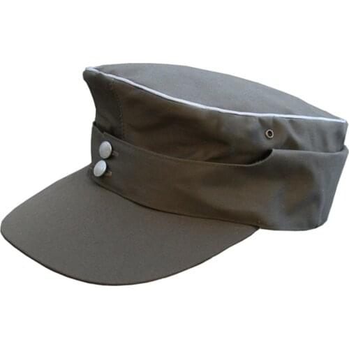 WWII WW2 GERMAN WH M43 OFFICER SUMMER PANZER FIELD COTTON CAP HAT IN SIZES