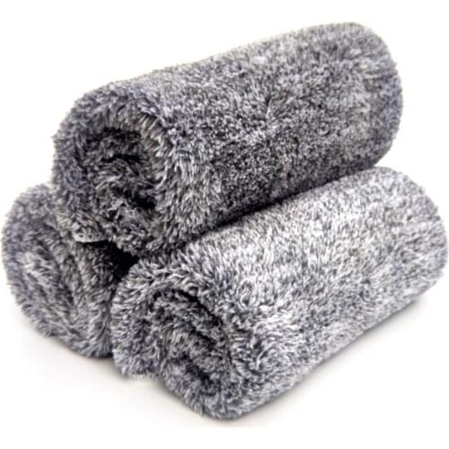 40*40cm Car Wash Microfiber Towel Bamboo Charcoal Super Absorbent Car Cleaning Towel Wet Dry Quick Drying Car Wash Towel