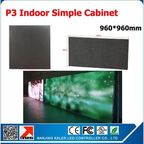 TEEHO HOT SELL!!! P3 Iron led display cabinet indoor smd rgb p3 led panel led display cabinet size 960mm*960mm
