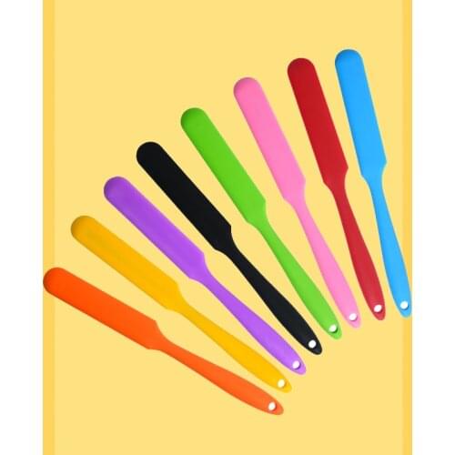 Silicone Spatula Heat Resistant Flexible Non-Stick Slim Spatula Jars Blender Cream Butter Cake Brushes Baking Tool Kitchenware