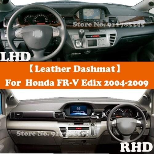 Suede Leather Dashmat Accessories Car-Styling Dashboard Covers Pad Sunshade For Honda FR-V Edix 17X Hatchback BE1 BE3 2004-2009