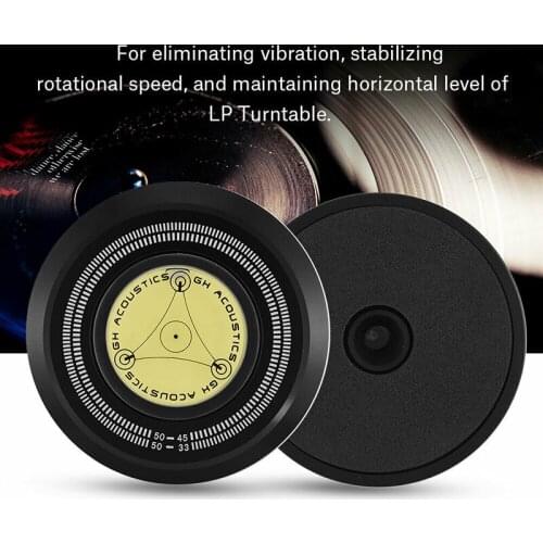 1 Pcs LP Vinyl Clamp Player Record Disc Stabilizer Turntable 50Hz Black Universal Player Disc Stabilizer Accessories