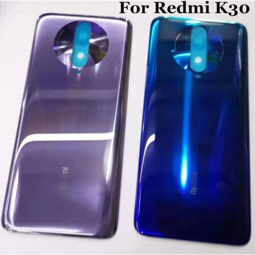 10ps 100% Original Tempered Glass Back Cover Door For Xiaomi Redmi K305G Spare Parts Back Battery For Redmi K30 5G Cover Housing