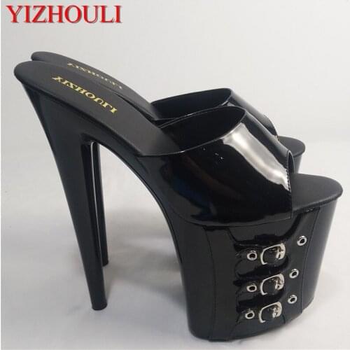 20cm Fashion is a special sale of hot summer style, leather belt buckle and slippers, stage sexy banquet, fine sandals